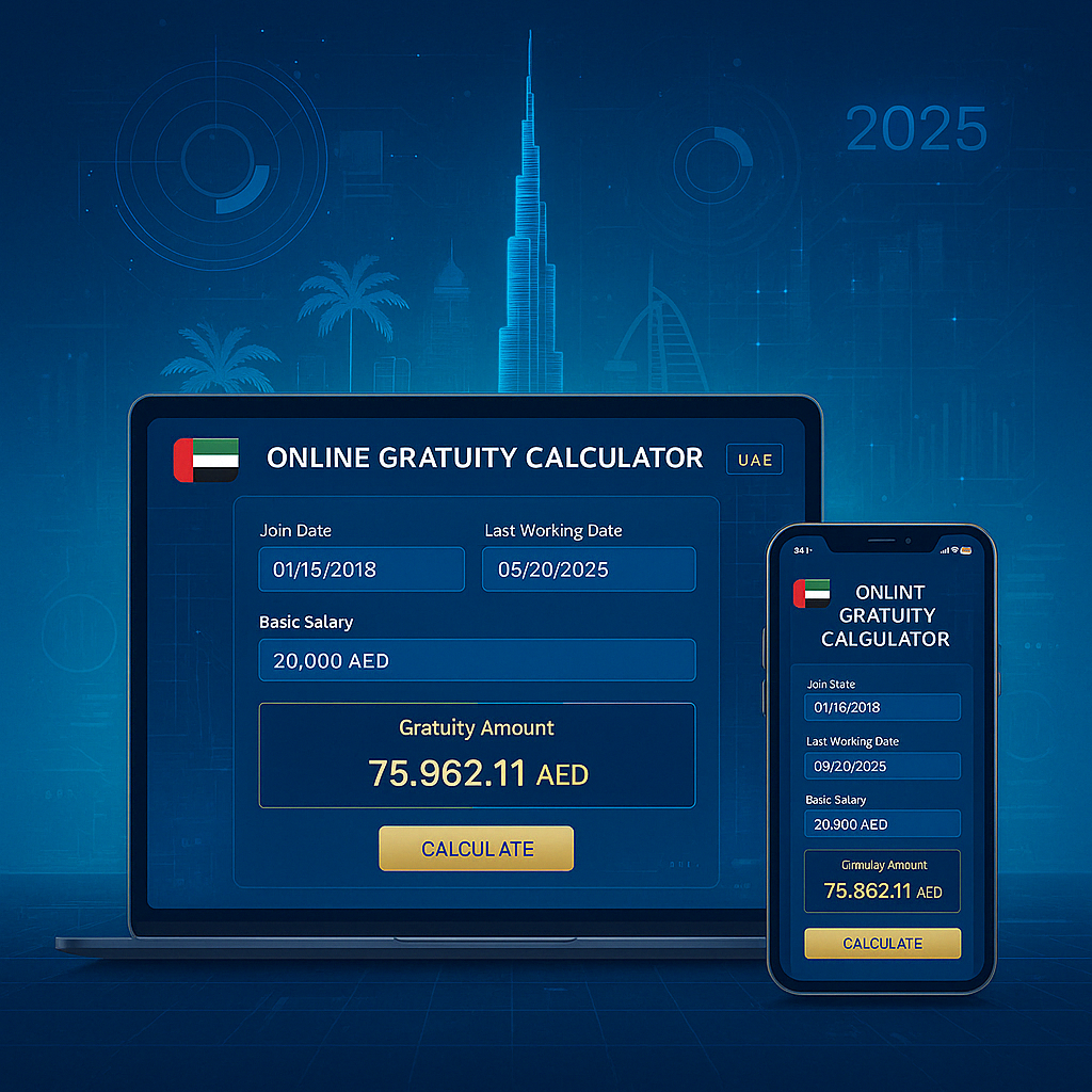 Online Gratuity Calculator UAE 2025